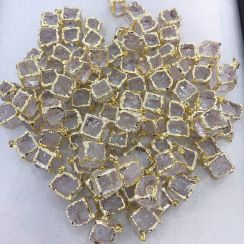 Semi Precious Crystal Geometric Pendants For Jewelry Neckalces Bracelets