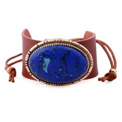 Oval Charming Leather Bracelet