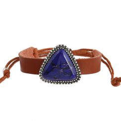 Triangle Charming Leather Bracelet