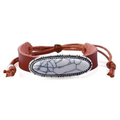 Olive Charming Leather Bracelet