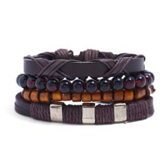 Vintage Braided Leather Bracelets