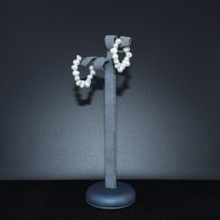 Baroque Genuine Pearls Hoop Earrings