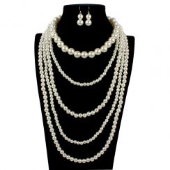 Unique Four Sized Pearl Jewelry Set