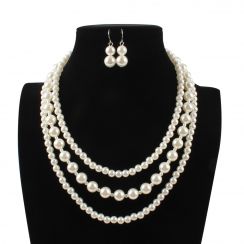 Elegant Combined Pearl Jewelry set