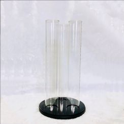  Transparent Acrylic  Three Tube For Jewlry Package