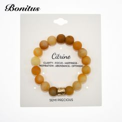 Light Brown Citrine Semi-Precious Stone Bracelet