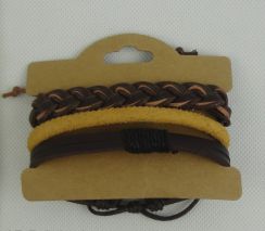 Adjustable Wide Multi Layer Leather Women Bracelets Brangles