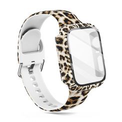 Silicone Smartwatch Leopard Band Strap Adjustable Watchband Wristband  for Apple I Watch